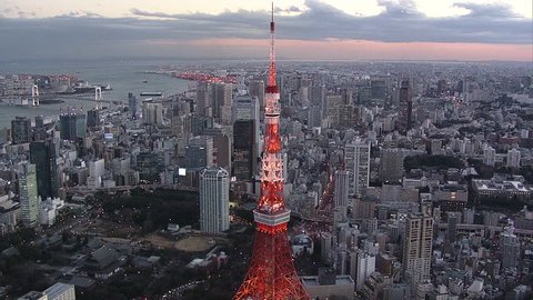 Quarter of the daytime of Tokyo Tower