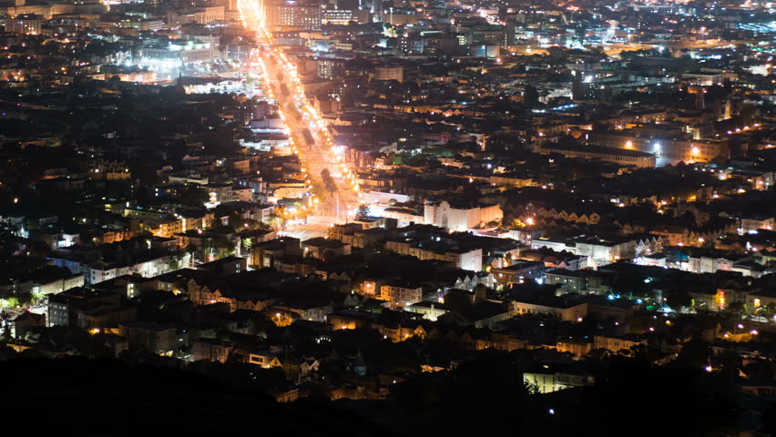 San Francisco Skyline from Twin Peaks Time Lapse