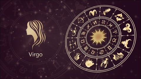 Zodiac Circle Horoscope Signs Thin Line Stock Vector (Royalty Free ...