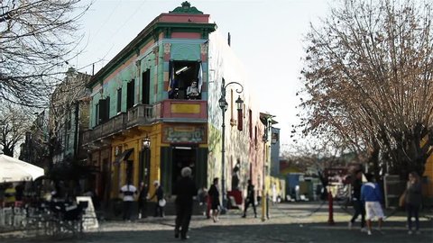 The Famous Caminito ("little walkway" or "little path" in Spanish), La Boca Neighborhood, Buenos Aires, Argentina.
