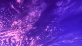 Pink evening rain clouds, time lapse purple skies in storm weather, nature color nice day.  Red purple orange blue pink sunset sky cloud Red purple cloudscape time lapse background, ultra hd. 4k, 3840