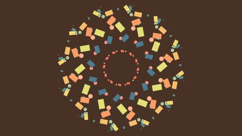 Circles Animation shapes background