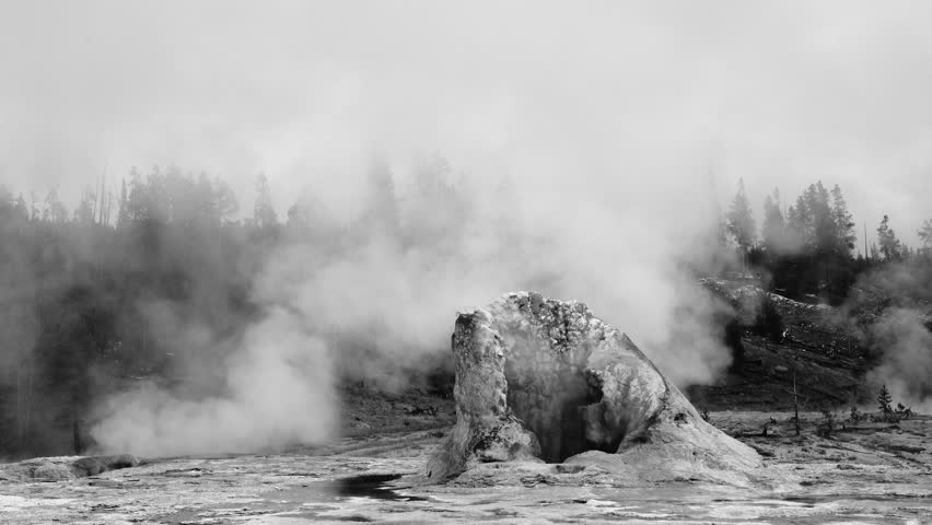 Old Faithful area, Yellowstone National Park, Unesco World Heritage, Wyoming, Usa, North America, America