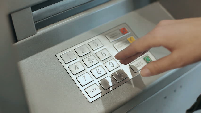 atm machine close female hand entering Stock Footage Video (100% Royalty-free) 1007429122 | Shutterstock