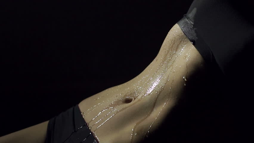 Belly redhead panties wet
