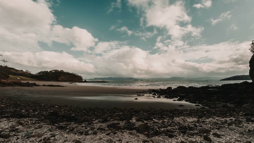Time Lapse, Moving Clouds At Playa Rajada, Costa Rica