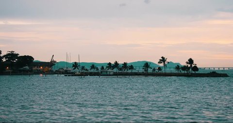 breathtaking african safari sunset moment elephant Stock Footage Video