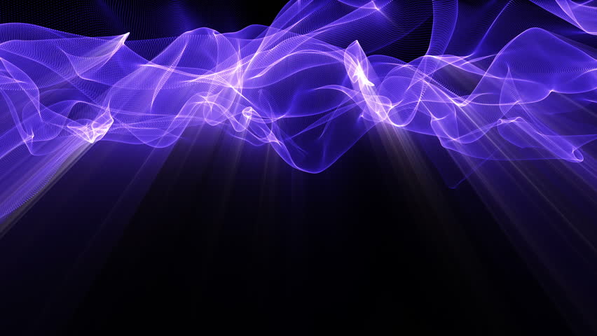 Fractal Light Waveforms Ripple Shine Loop Stock Footage Video 100