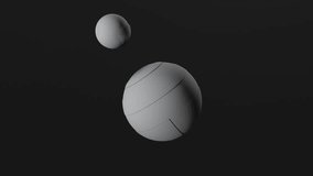 Abstract spheres. CGI motion backgrounds. Seamless