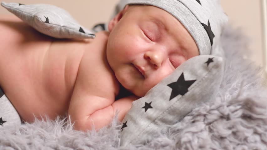 adorable newborn baby boy