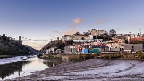 Sunset Timelapse of Clifton and the Suspension Bridge in Bristol
