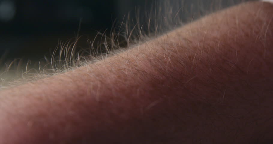 arm hair rising slow motion emotional Stock Footage Video (100% Royalty ...