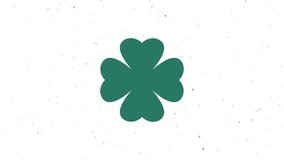St. Patrick's animated clovers 