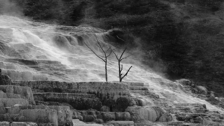 Mammoth Hot Springs, Yellowstone National Park, Unesco World Heritage, Wyoming, Usa, North America, America