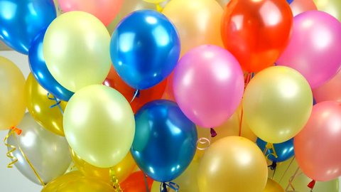 Bel Arriere Plan Avec Ballons Colores S Envolent Video De Stock 100 Libre De Droit Shutterstock