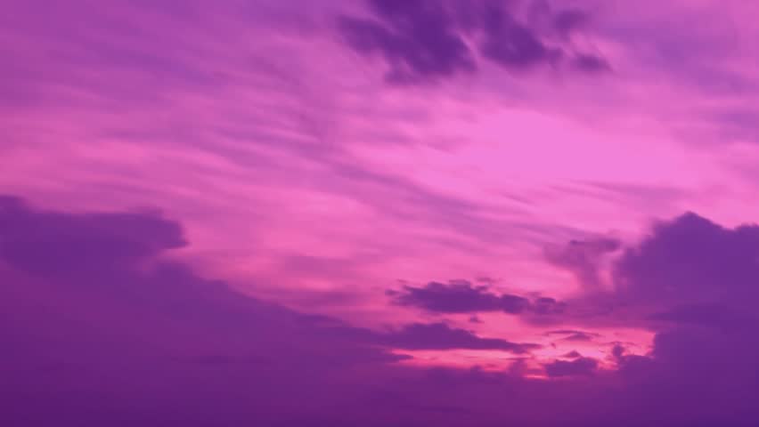 Pink Rain Clouds Time Lapse Clean Stock Footage Video (100% Royalty 