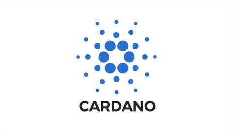 Virtual cryptocurrency - financial technology and internet money. Concept of Cardano ADA Coin , a Cryptocurrency blockchain platform , Digital money