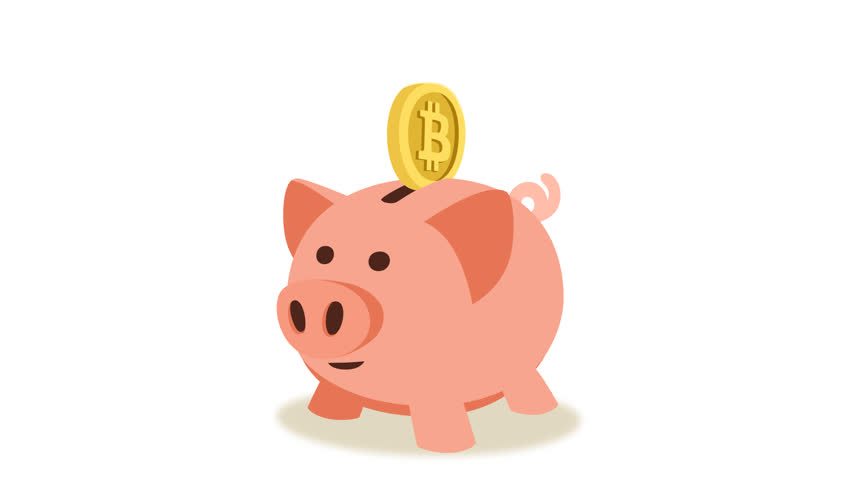 Animated Piggy Bank Concept Cartoon 