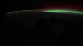 22nd Jan 2012: Planet Earth seen from the International Space Station with Aurora Borealis over the pacific, Time Lapse 4K. Images courtesy of NASA Johnson Space Center : http://eol.jsc.nasa.gov