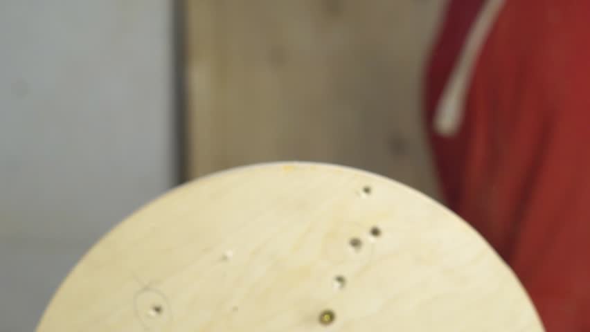 the billet on a lathe