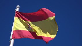 Video of Spanish Flag in 4K