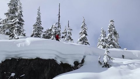 Skier Triggers avalanche in backcountry