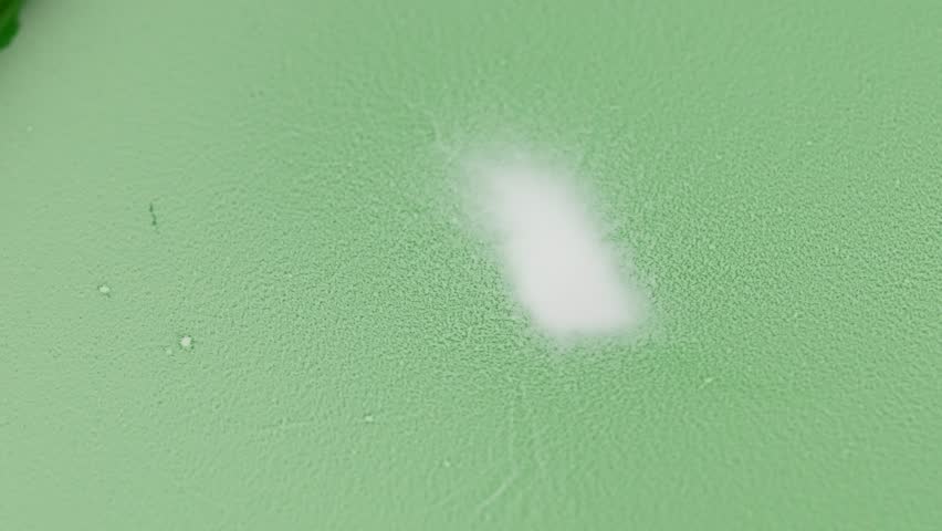the concept of a chemical reaction. Green and white.