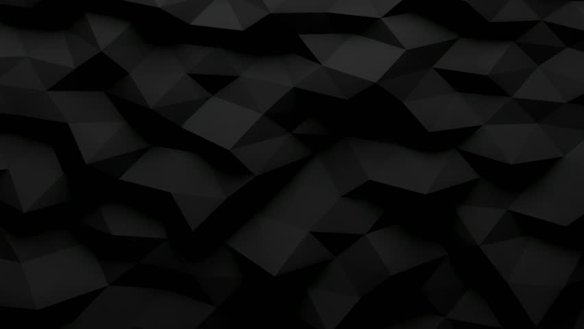 Black low poly background loop of low polygon geometry Royalty-Free Stock Footage #1007719903