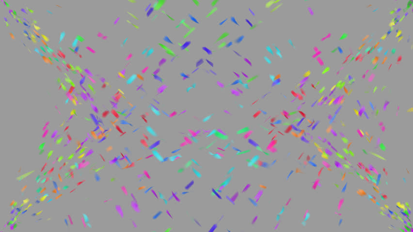 Colorful Exploding Confetti Cannons Alpha Channel Stock Footage Video ...