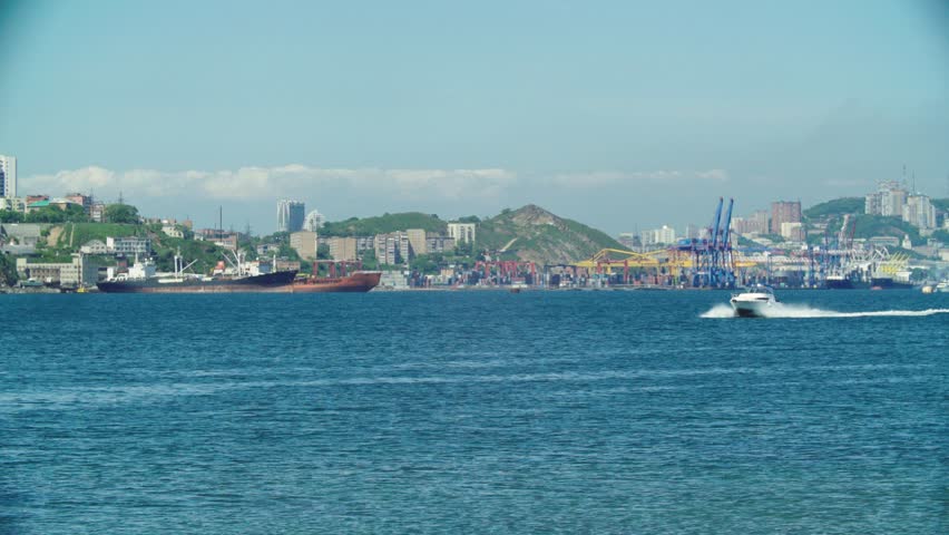 summer boat in Vladivostok