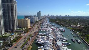 Stock footage Miami boat show
