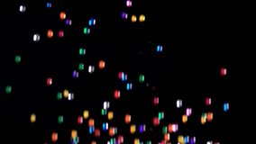 Color balls falling against black background in slow motion / shot at 480fps - Powered by Shutterstock - Get 15% off with code: PIKWIZARD15