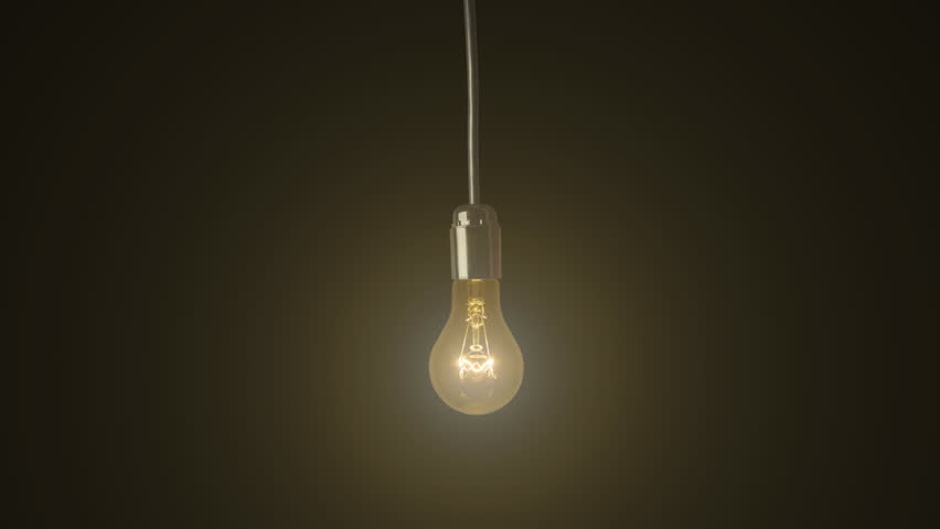 Swinging Light Bulb a Black Stock Footage Video (100% Royalty-free ...