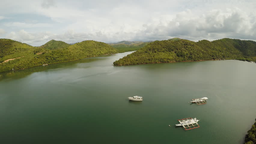 Philippine nature. Hills and islands. Busuanga Island. Coron. Palawan.