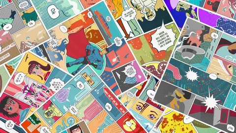 Animated Comics Pages Background Moves
