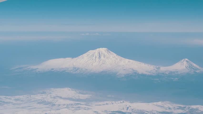 Гора Арарат с самолета