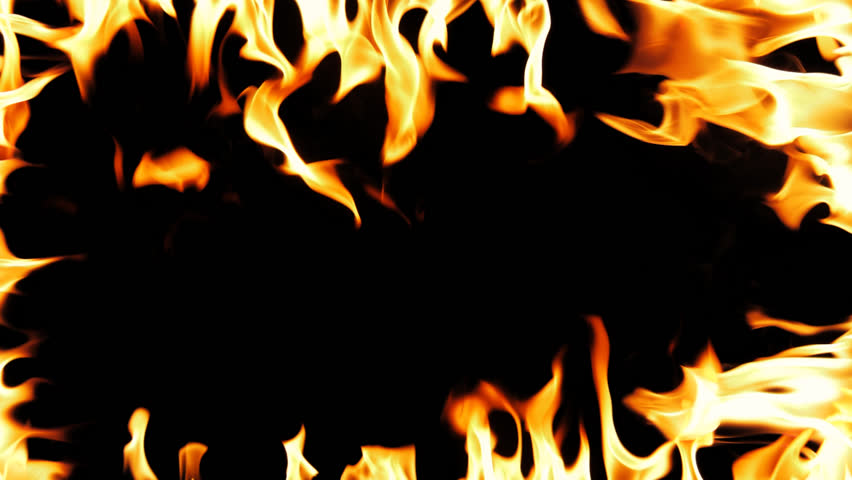 Highly Detailed Flame Border . Stock Footage Video (100% Royalty-free