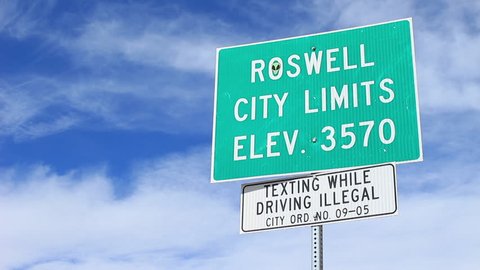 Roswell City Limit Sign