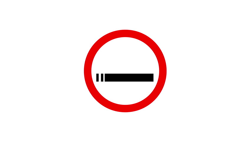 2D Animation of No smoking sign Royalty-Free Stock Footage #1007794075