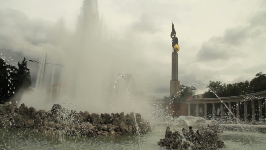 Soviet War Memorial And Fountain, Austria, Vienna