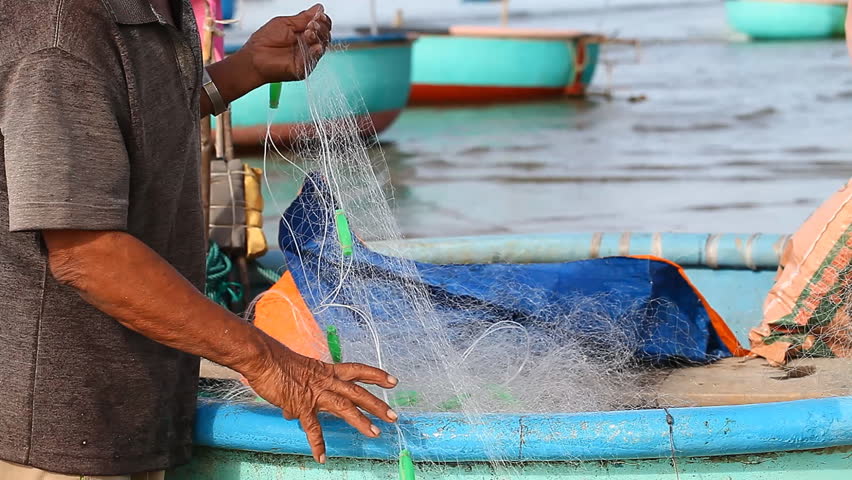 Tourist Vietnam. Fishing village in Mui Ne