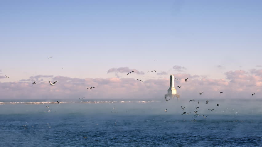Port Washington Lighthouse in Fog, Port Washington, Wisconsin, USA With Birds Flying In Slow Motion 4K

Shot on Panasonic GH5 In Native 4K