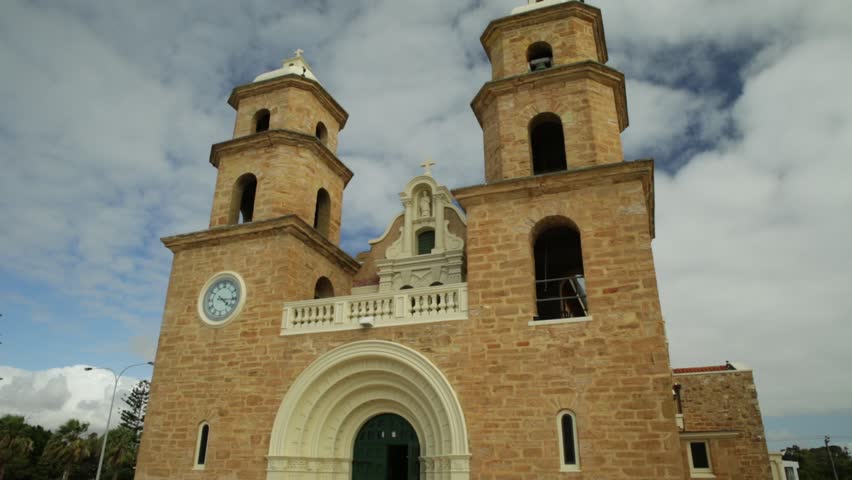 Front view of famous St. Francis Xavier
