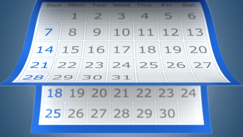 3d animation of flipping calendar pages background Royalty-Free Stock Footage #1007883499