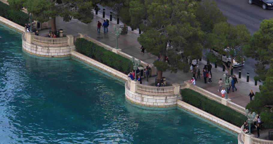 Las Vegas strip close-up view from hotel