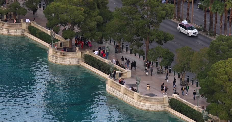 Las Vegas strip close-up view from hotel