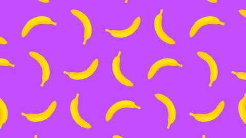 Minimal Motion art. Bananas background
