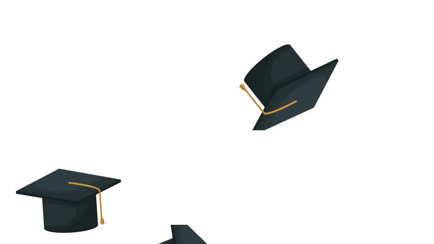 Graduation Caps In The Air Stock Footage Video 100 Royalty Free 1007912335 Shutterstock