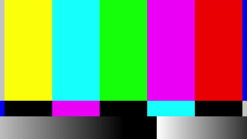 Television Test Patterns and Colour Stock Footage Video (100% Royalty ...