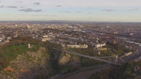 Bristol Clifton Suspension Bridge Aerial Drone Footage